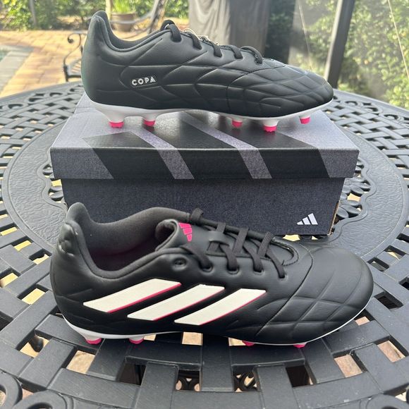 Adidas Copa Pure.3 FG Black Metallic Pink Men\'s Soccer Cleats HQ8942 main image 6
